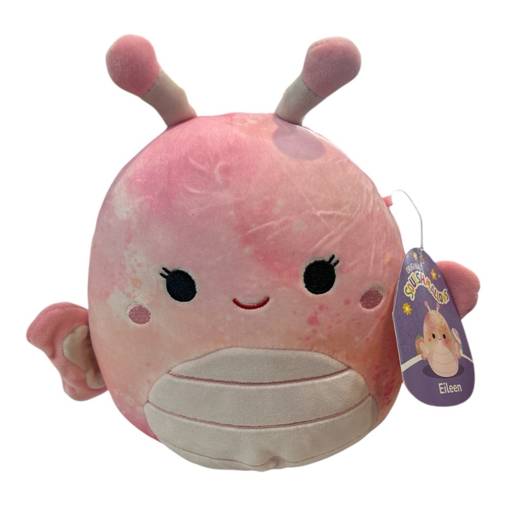 Eileen the Butterfly Squishmallow 8” Pink Tie-Dye Plush NWT Kellytoy Cute Toy